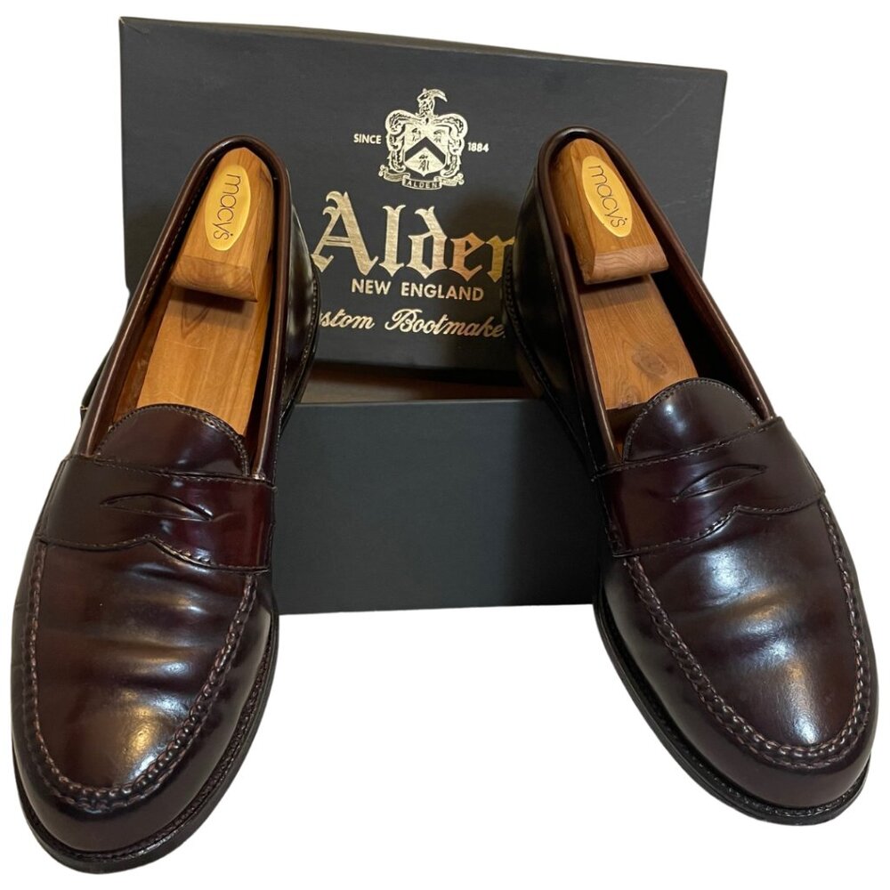 Alden Penny loafers, Color 8 Shell Cordovan Size 10.5